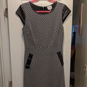 Beige by Eci Dress, Black and White Design